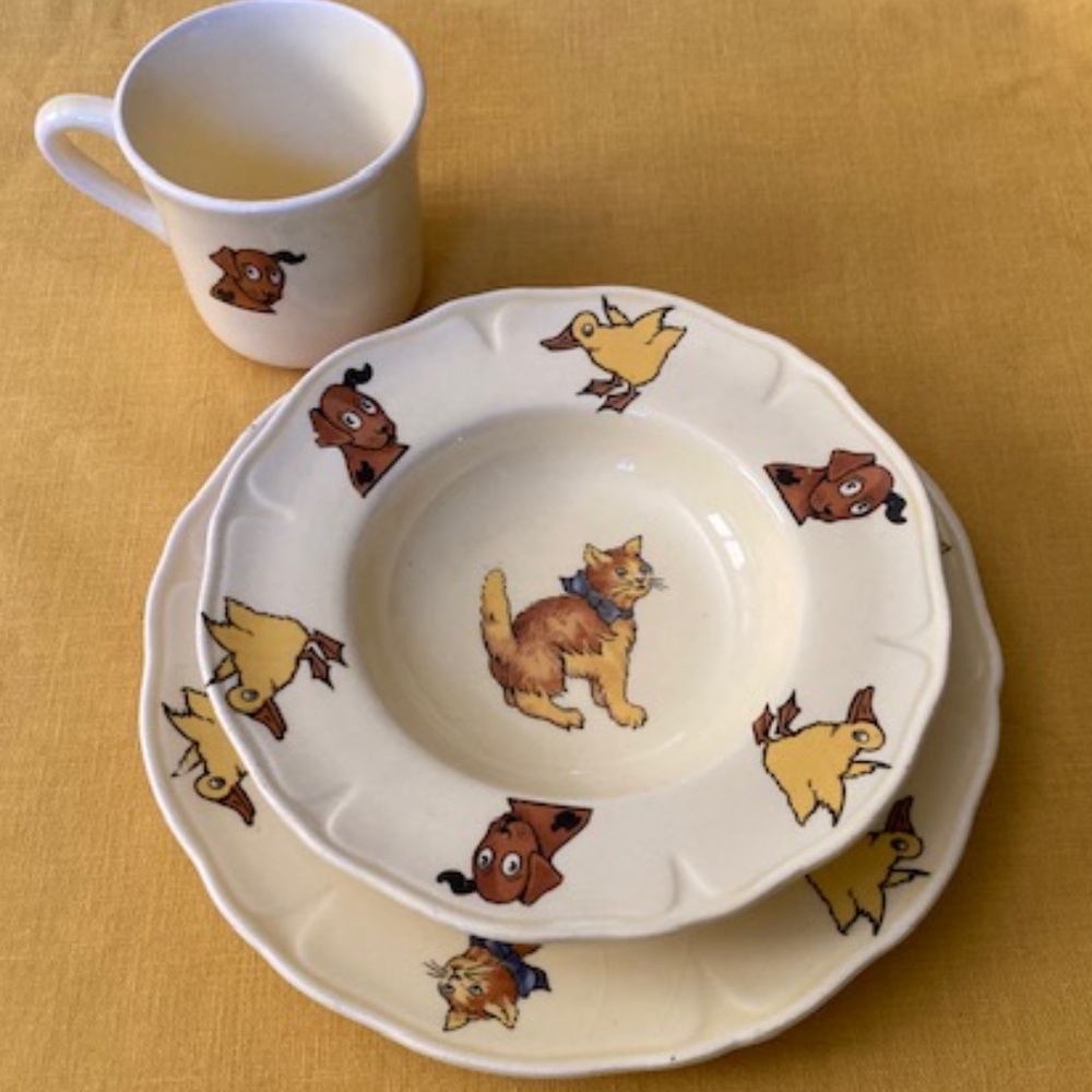 Mount Clemens Pottery Childs Dish Set